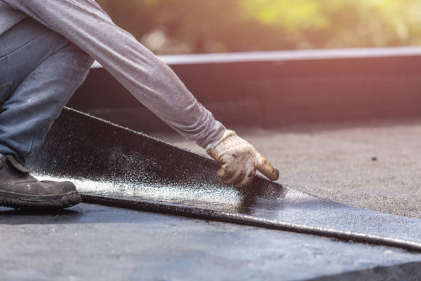 Professional Basement Waterproofing technician working in Jerry City, OH